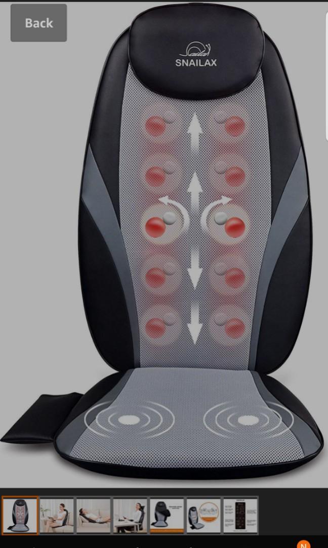 Snailax Shiatsu Massage Cushion With Heat Massage Chair Pad