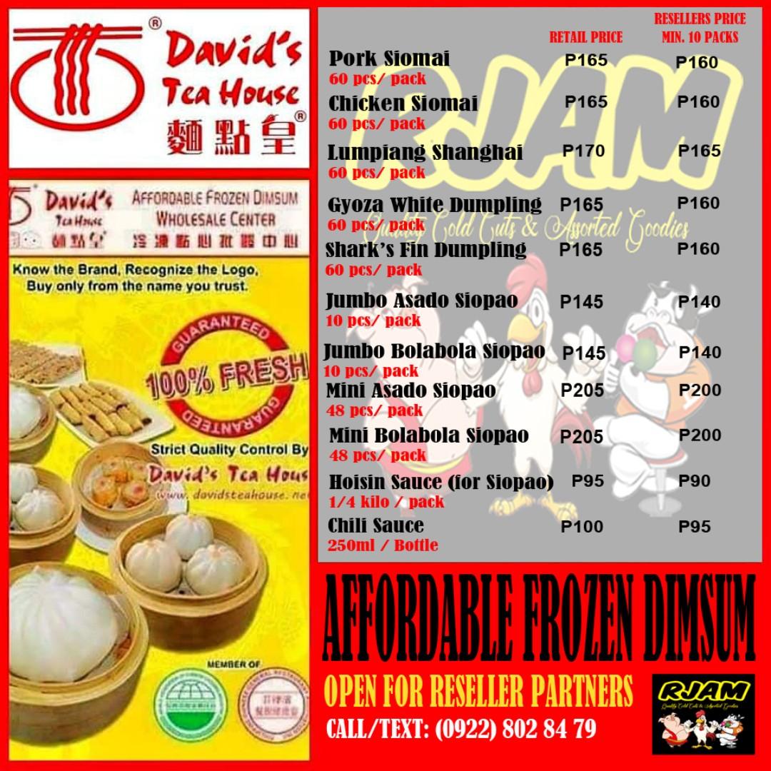 SUPER AFFORDABLE DAVID'S TEA HOUSE DIMSUM PRODUCTS, Food ...