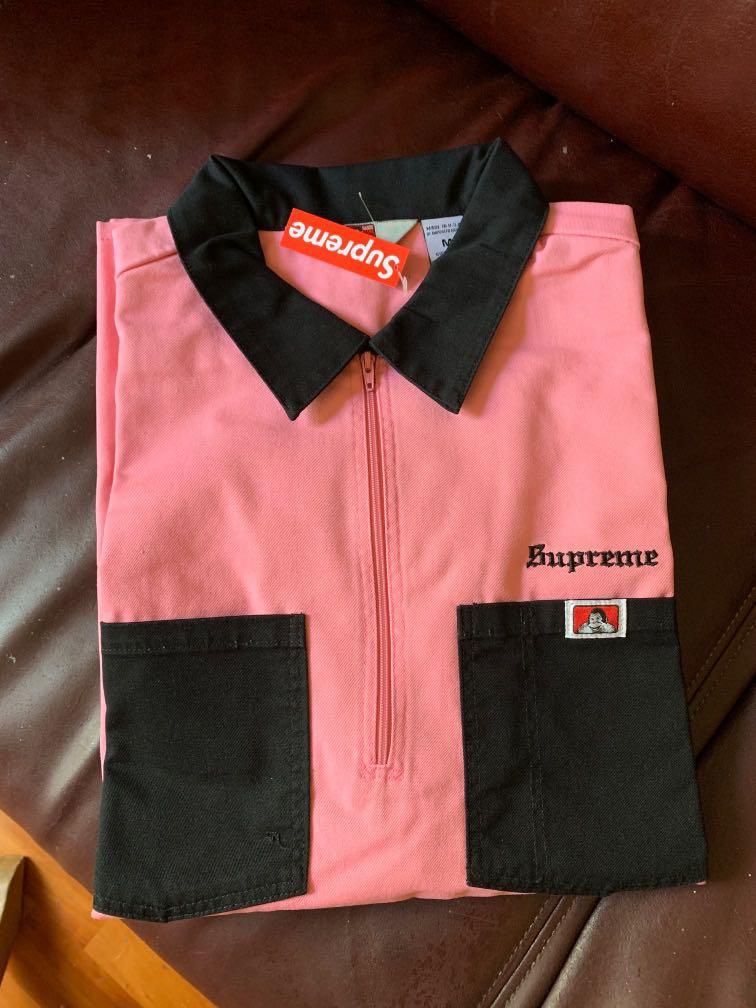 Supreme FW 19 Ben Davis half zip work shirt, 女裝, 上衣, T-shirt