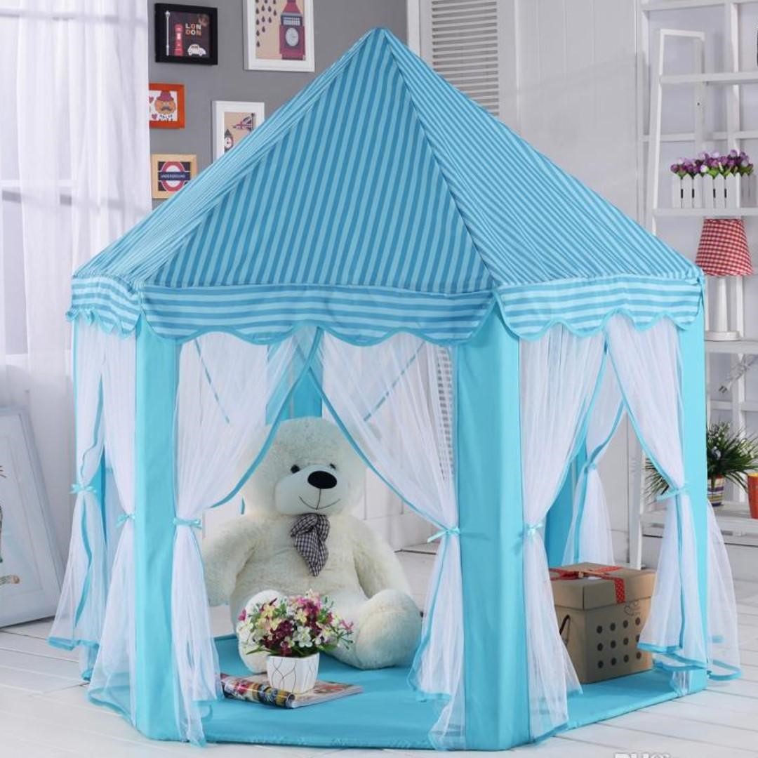 (T0045) Korean Self Assembly Princess Castle Portable Play ...