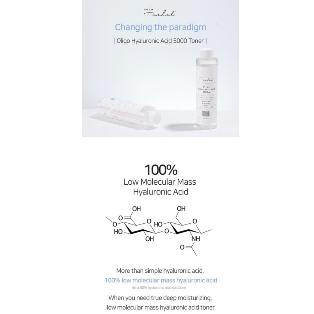 The Lab by Blanc Doux Oligo Hyaluronic Acid 5000 Toner 200ml, Beauty