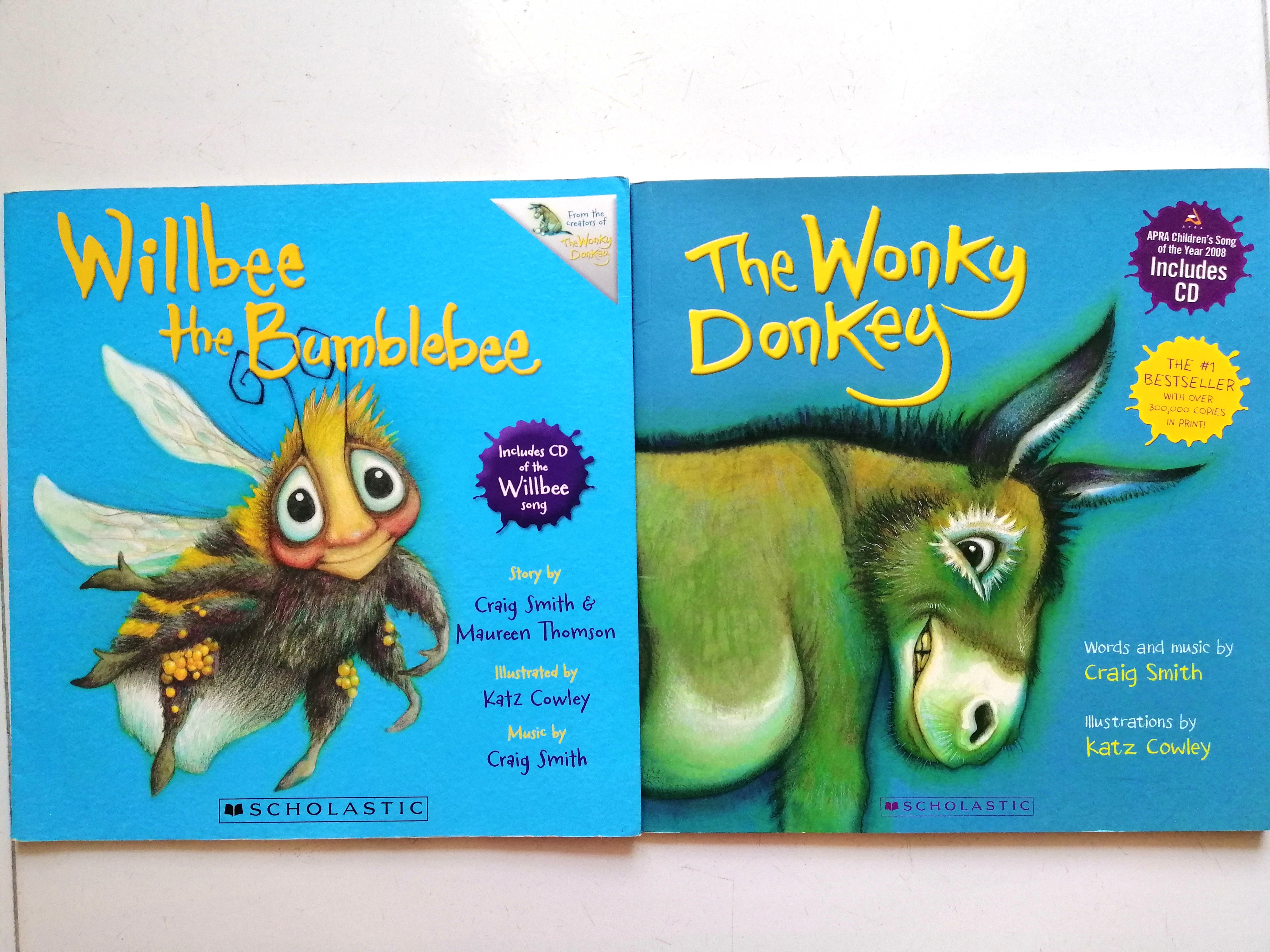 The Dinky Donkey, WiLLBee The Bumblebee, The Wonky Donkey 3 Books Collection Set
