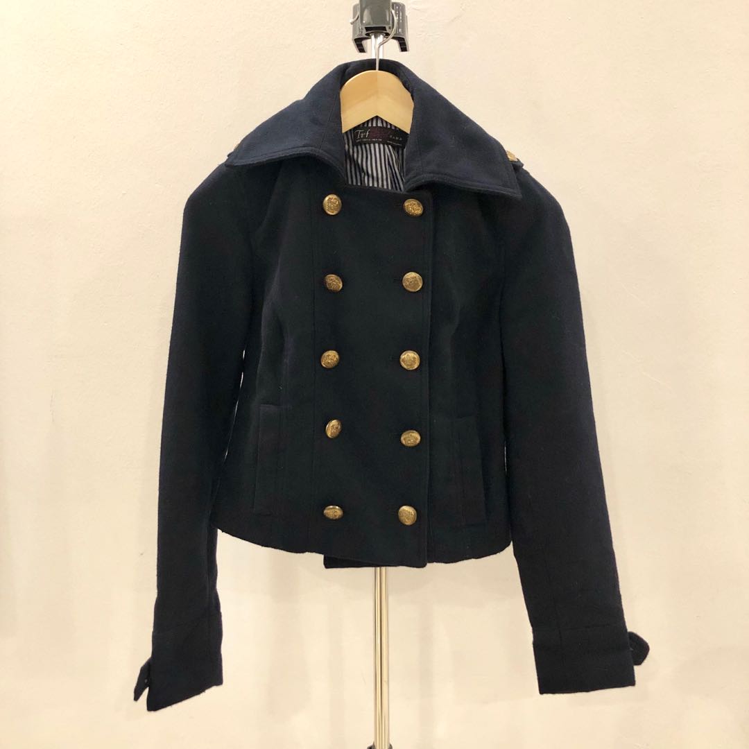 zara double collar jacket