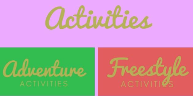 EXCITING OUTDOOR ACTIVITIES