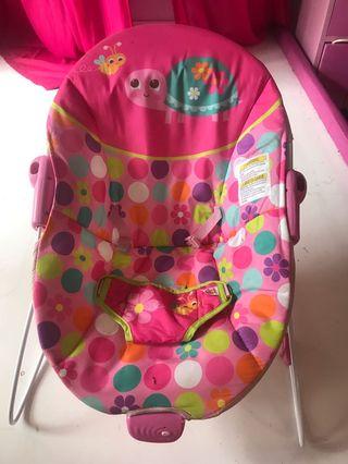 bright starts pretty pink safari bouncer
