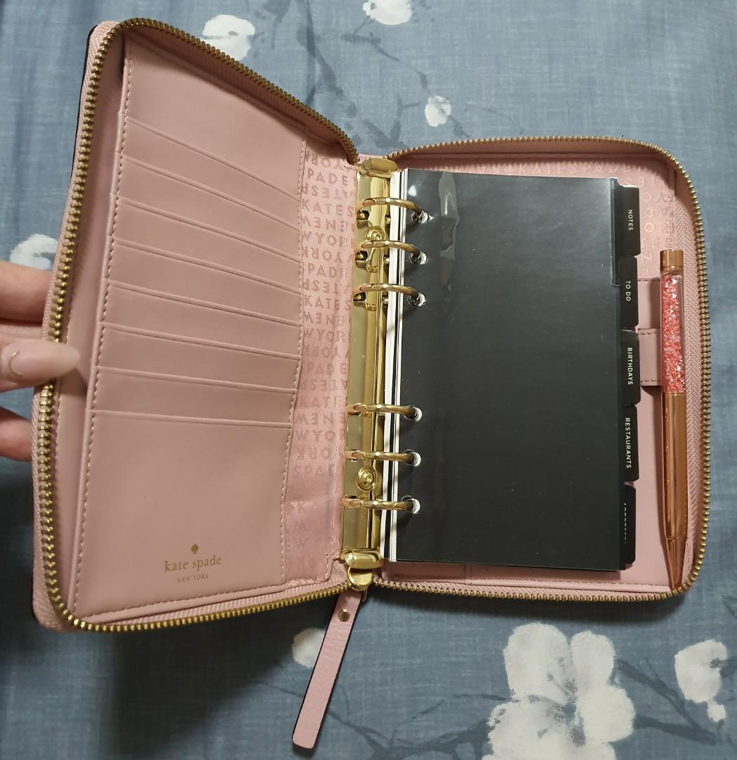 *100 Authentic* Kate Spade Wellesley Personal Planner in Blush Pink, Hobbies & Toys, Stationery