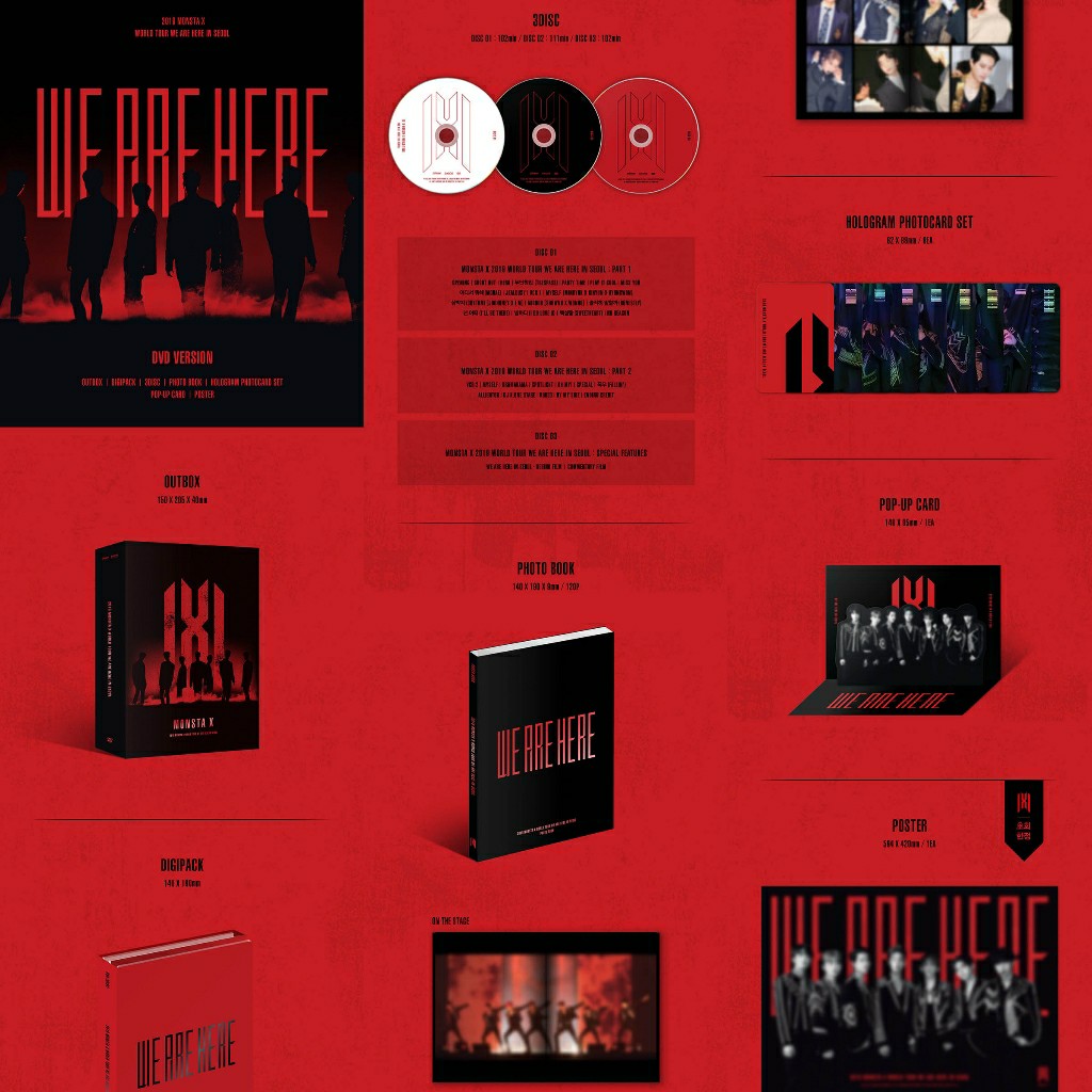 DVD] 2019 MONSTA X WORLD TOUR [WE ARE HERE] IN SEOUL DVD, Hobbies  Toys,  Collectibles  Memorabilia, K-Wave on Carousell
