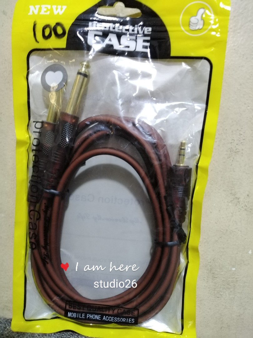 Pl Audio Jack 3.5mm jack to split Pl, Audio, Portable Audio Accessories on Carousell