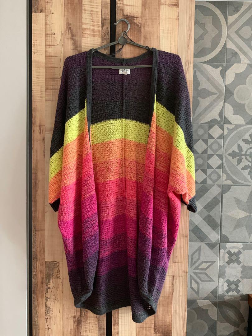 AE Rainbow Knitted Cardigan, Women's 