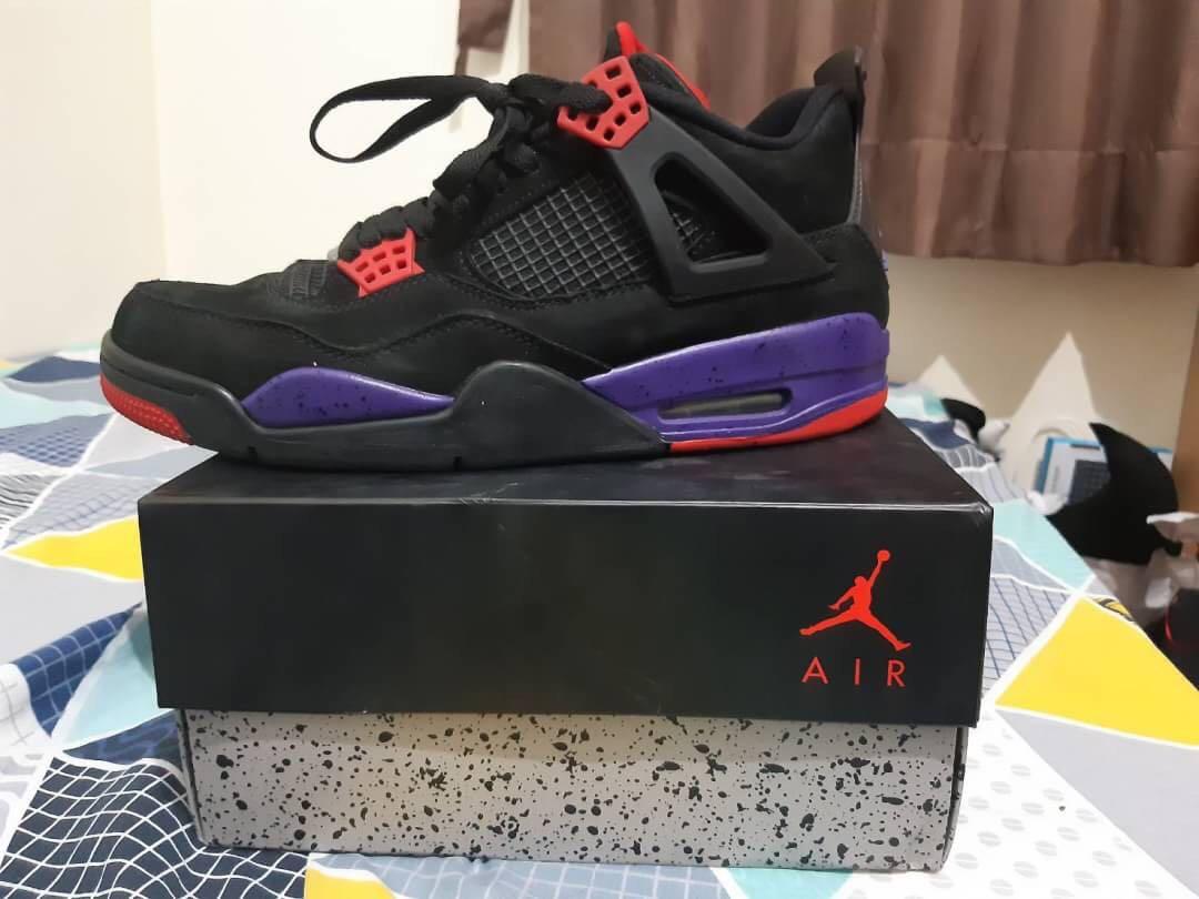 AIR JORDAN 4 Raptors, Fesyen Pria, Sepatu , Sneakers di Carousell