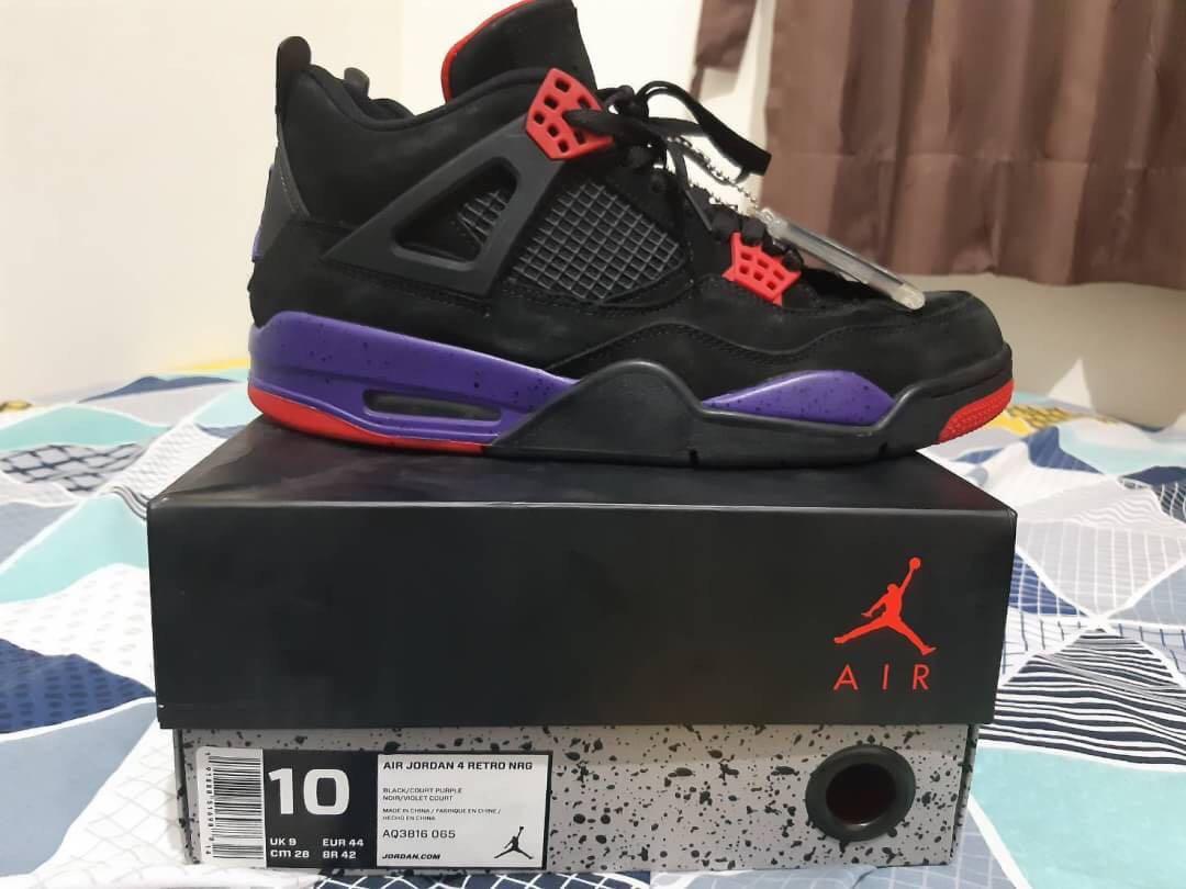AIR JORDAN 4 Raptors, Fesyen Pria, Sepatu , Sneakers di Carousell