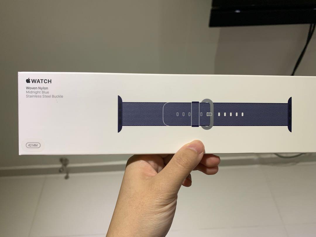 Woven nylon midnight blue on sale