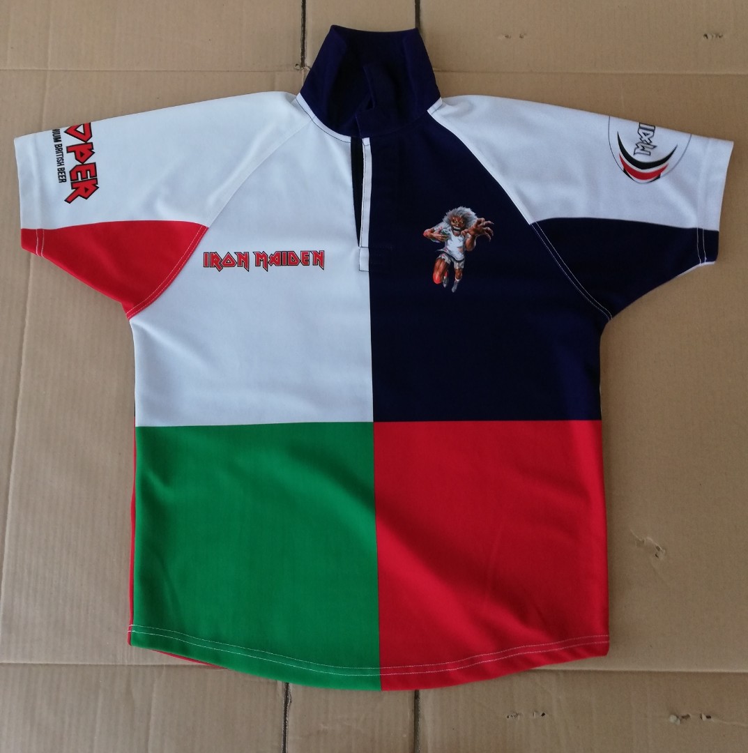 Iron maiden rugby shirt Clearance