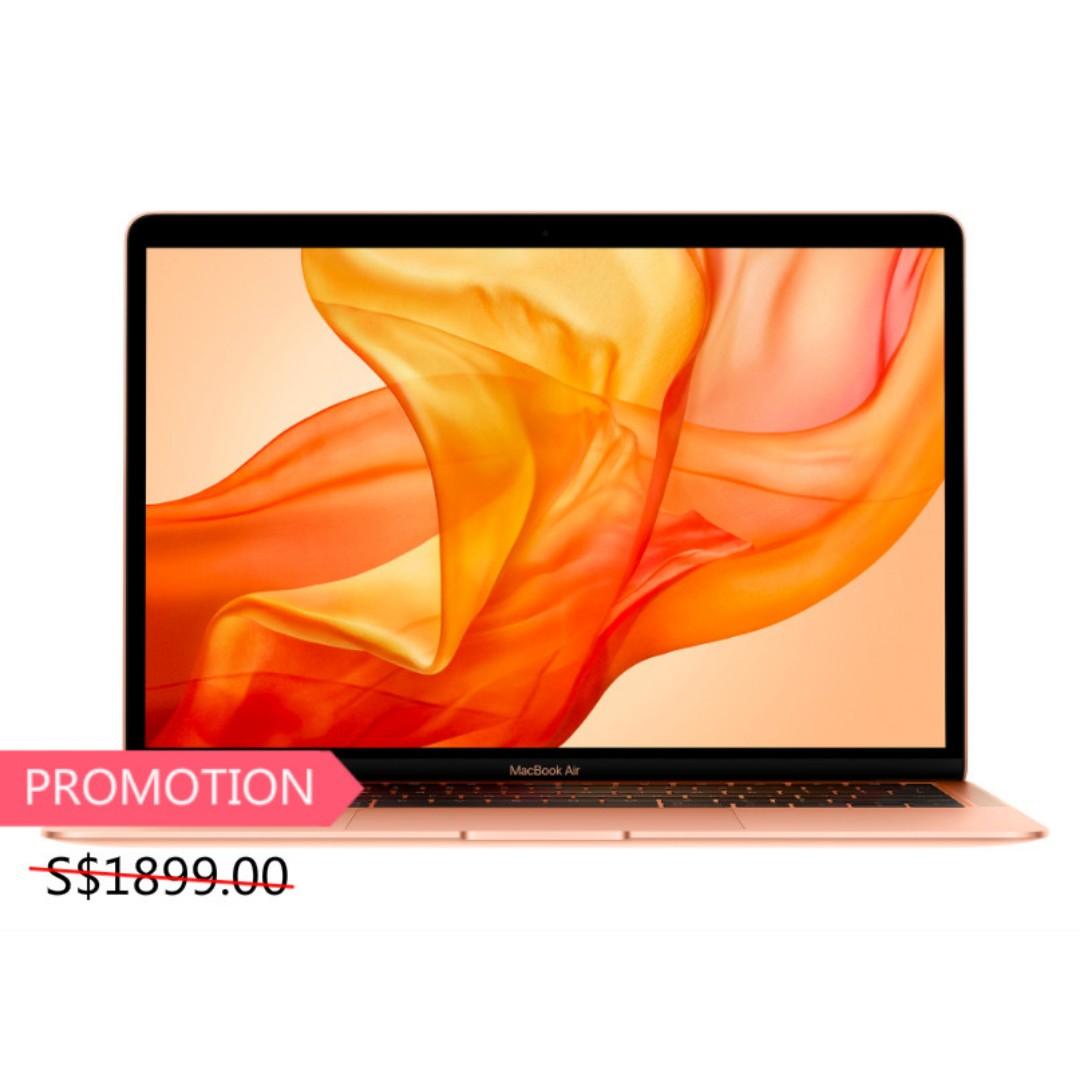 Bnib 2019 Apple Macbook Air 13 Inch Gold Space Grey 1 6ghz Dual Core 256gb Electronics Computers Laptops On Carousell