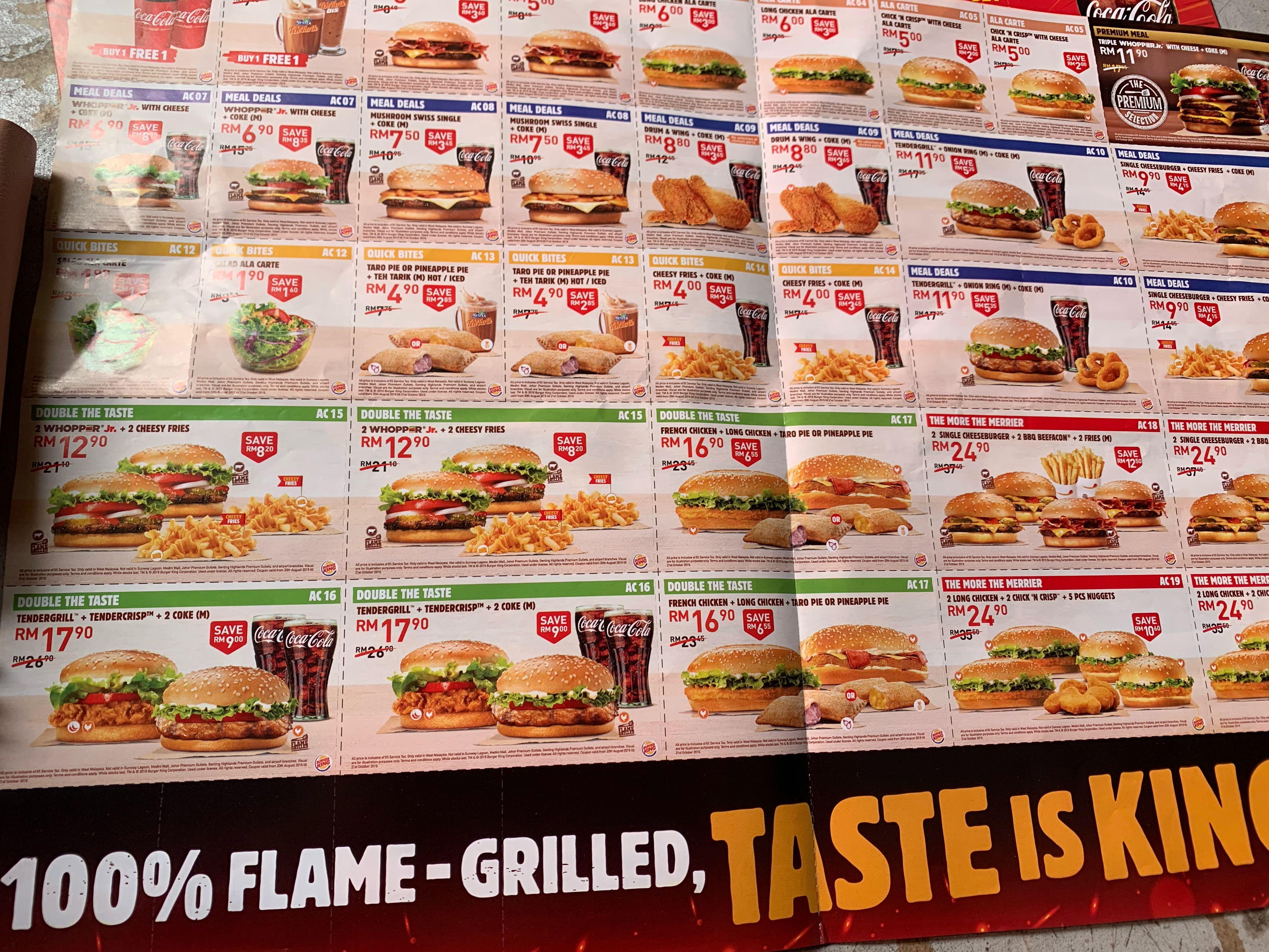 BURGER KING COUPONS, Tickets & Vouchers, Local Attractions ...