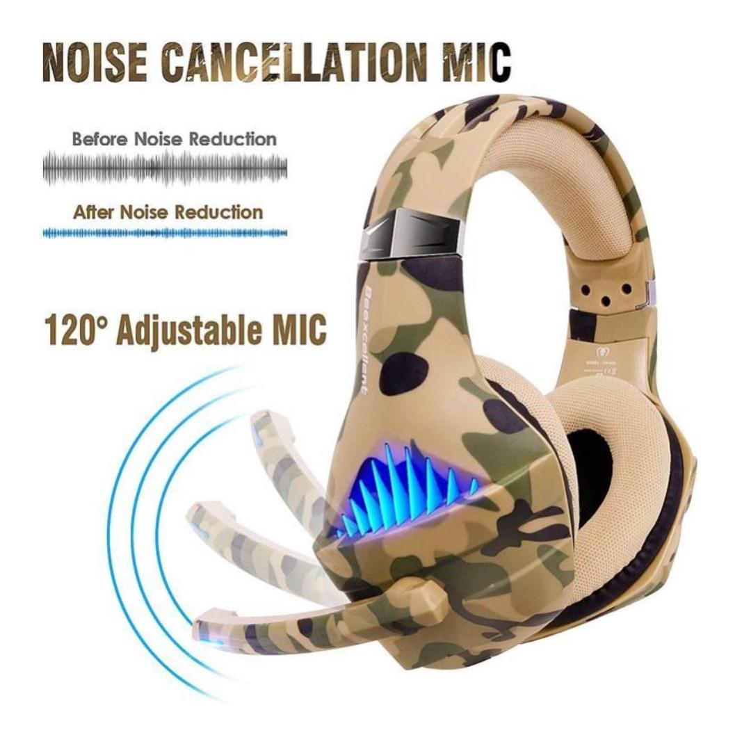 Beexcellent gaming hotsell headset camo