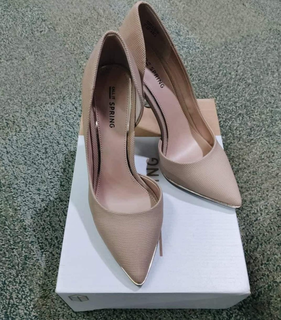 Call It Spring Nude Heels, Women's 