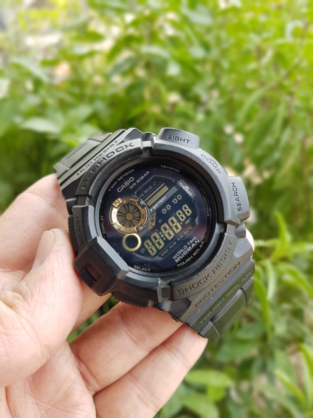 Casio g-shock gshock mudman G-9300Gb Original, Fesyen Pria, Jam Tangan di  Carousell