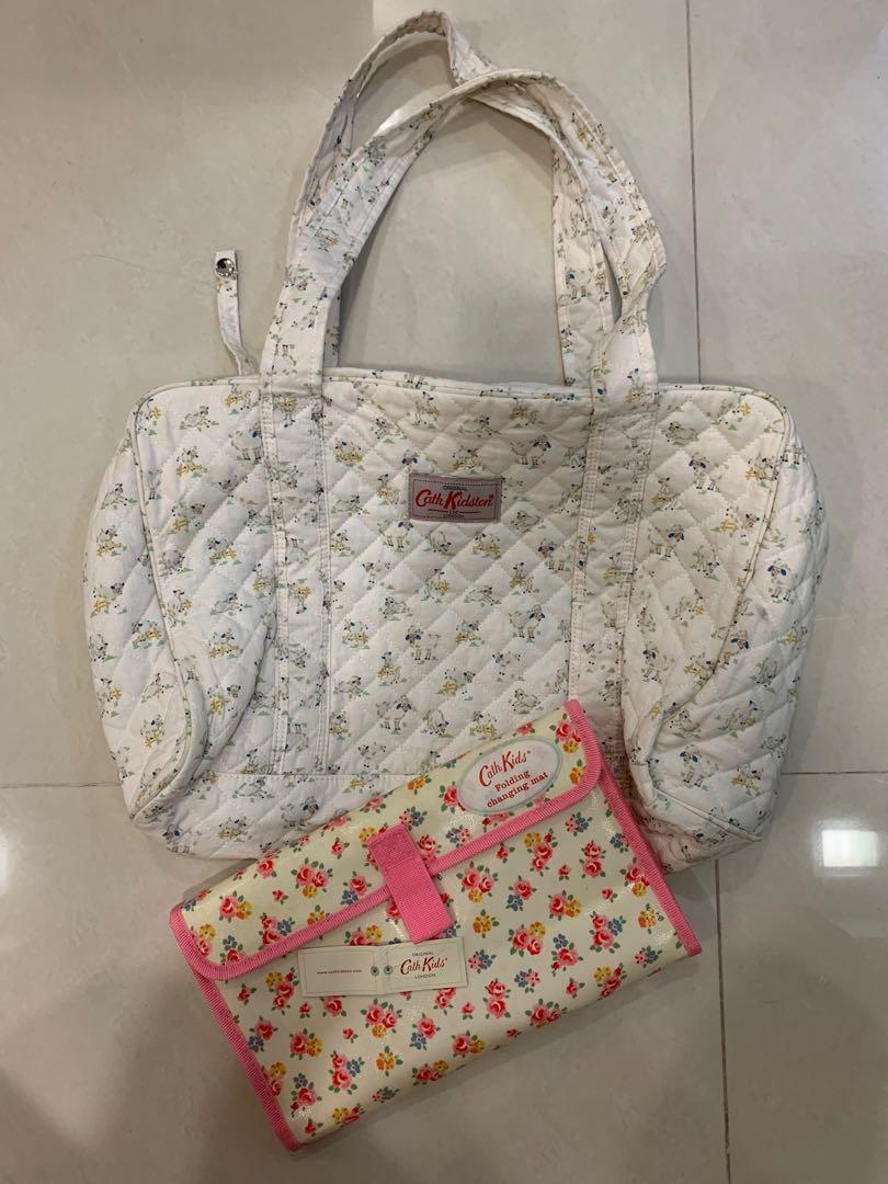 Cath Kidston Bag + diaper changing mat, Babies & Kids, Going Out