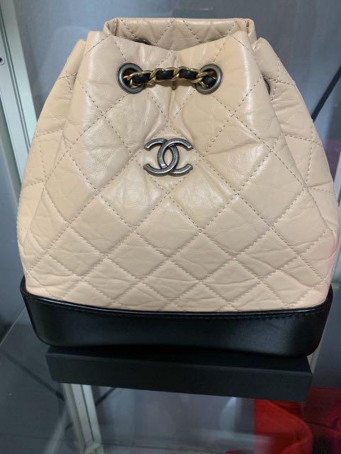 chanel backpack gabrielle black