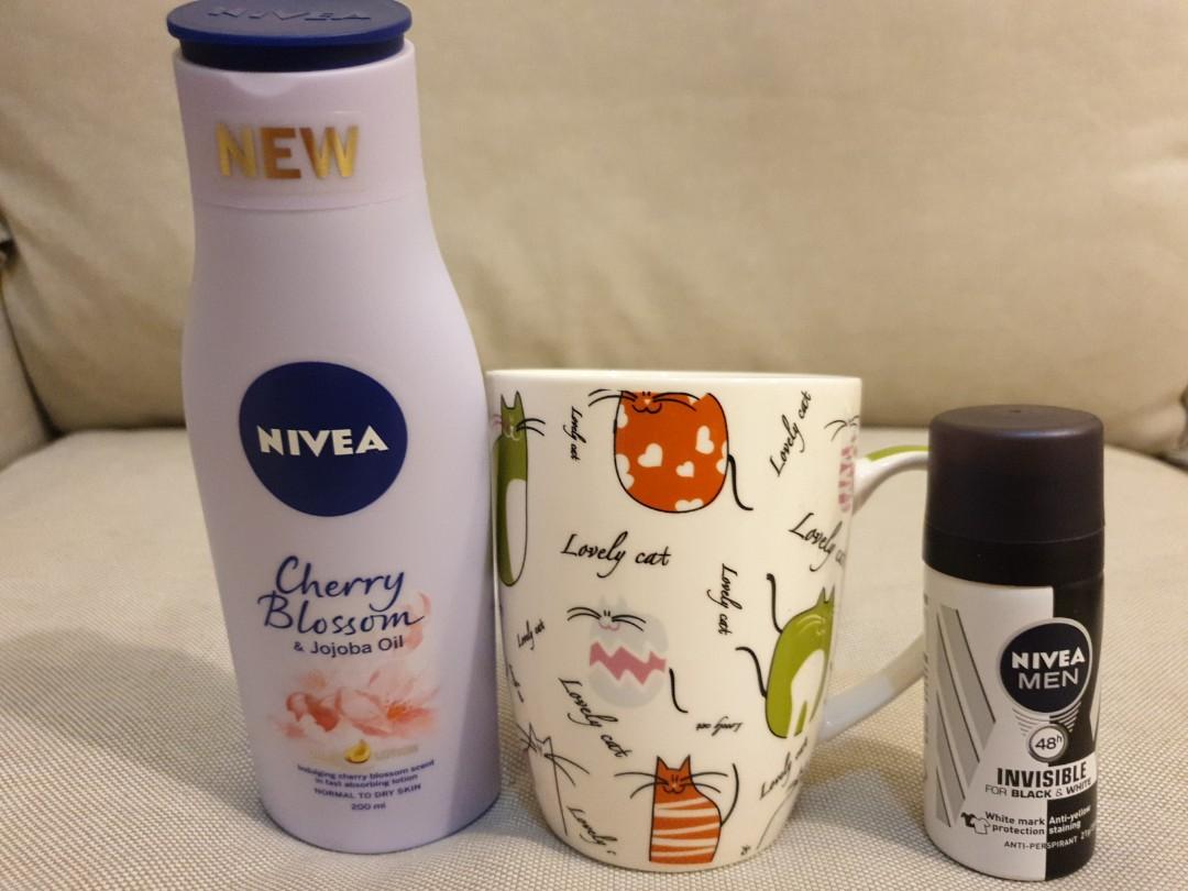 Cherry Blossom Nivea Lotion Nivea Men Anti Perspirant Deodorant Health Beauty Bath Body On Carousell