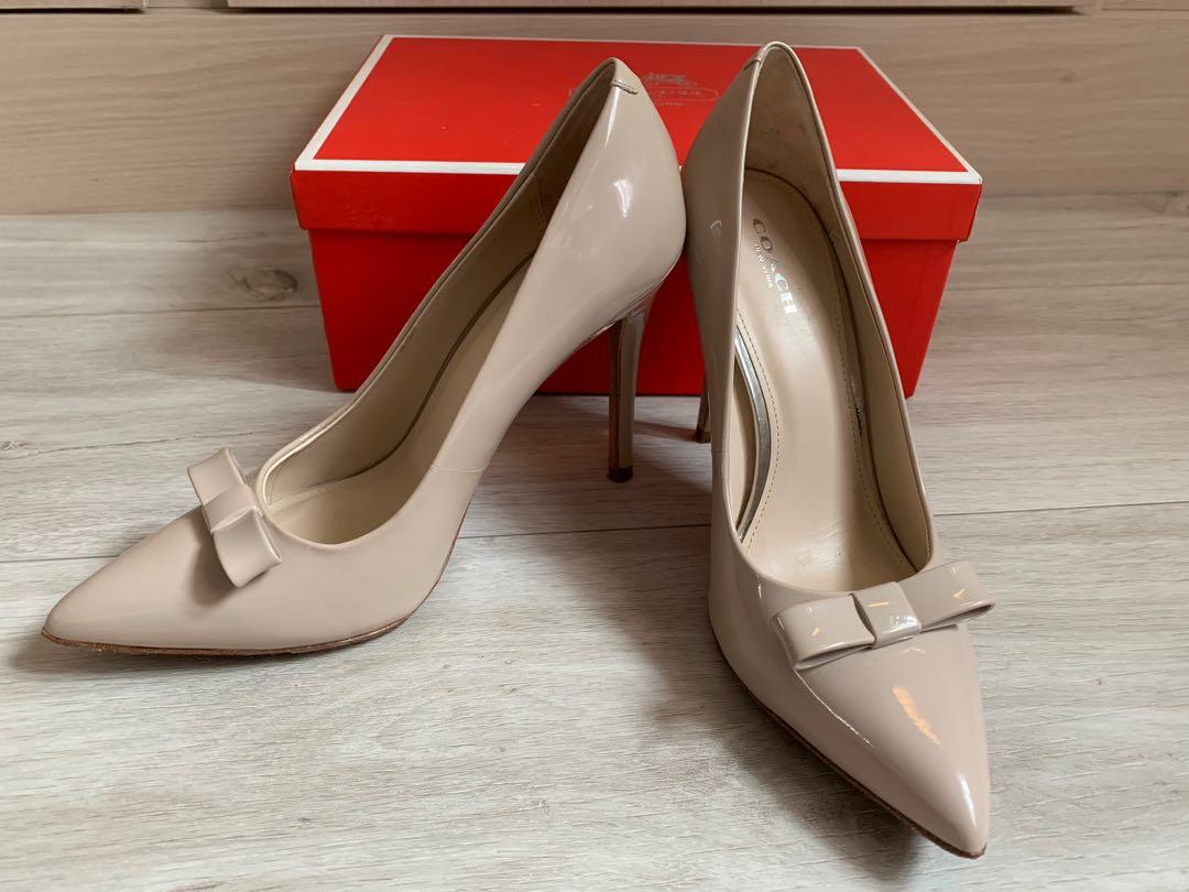 coach nude heels