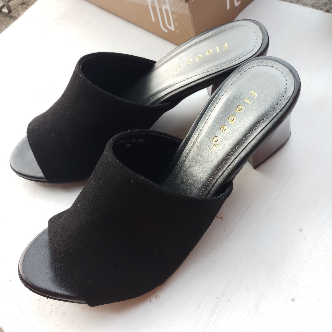Fladeo Shoes Hak Tahu Block Heels Fesyen Wanita Sepatu Di Carousell