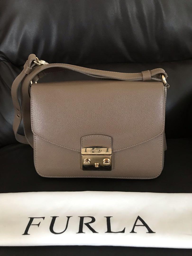 Furla metropolis sales taupe