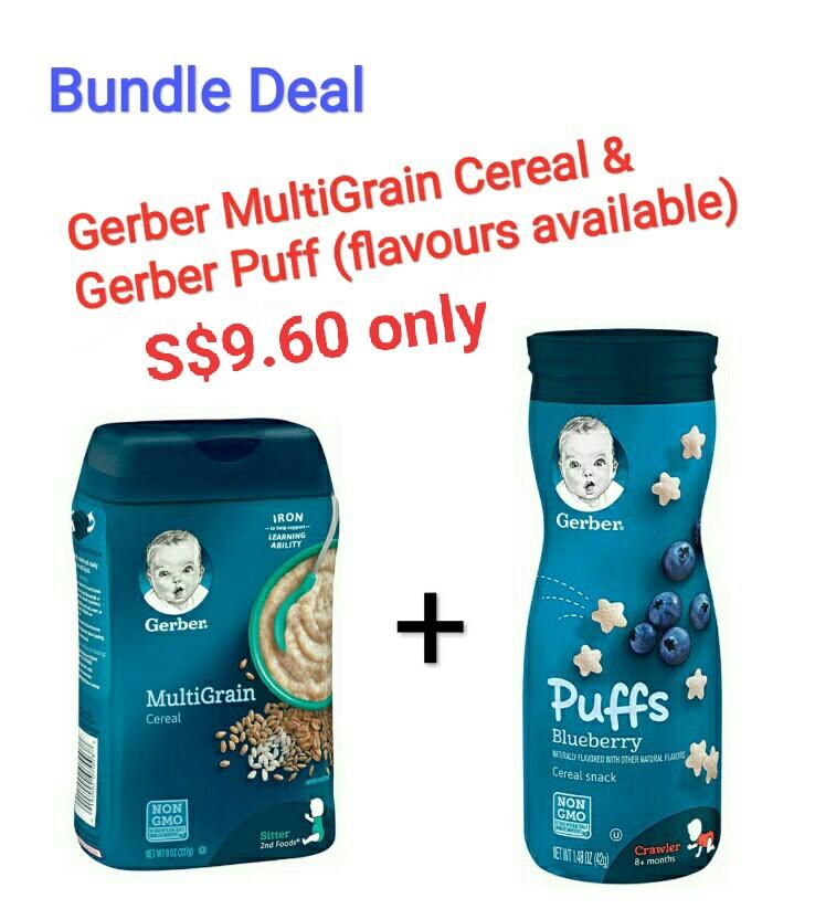 GERBER MultiGrain Baby Cereal, 8oz, Babies & Kids, Nursing & Feeding