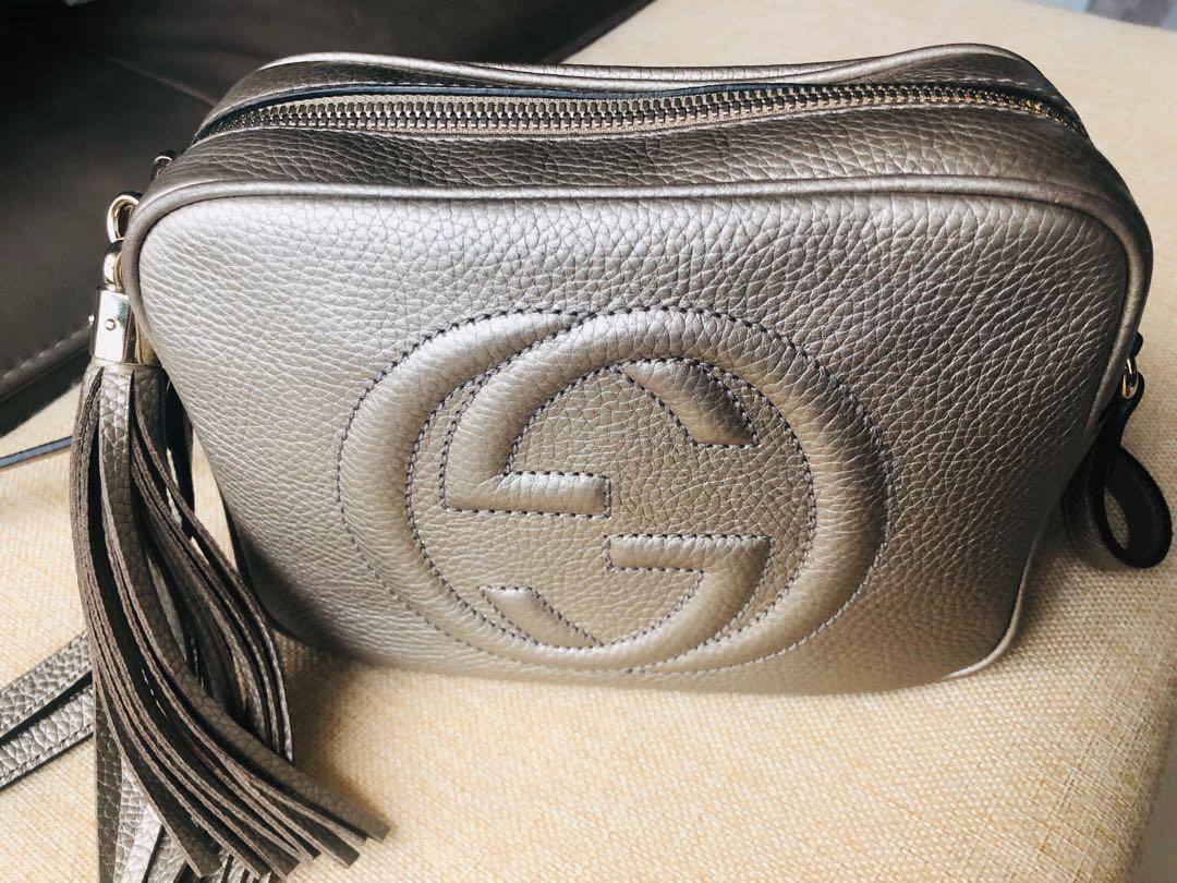 gucci soho disco bag gold