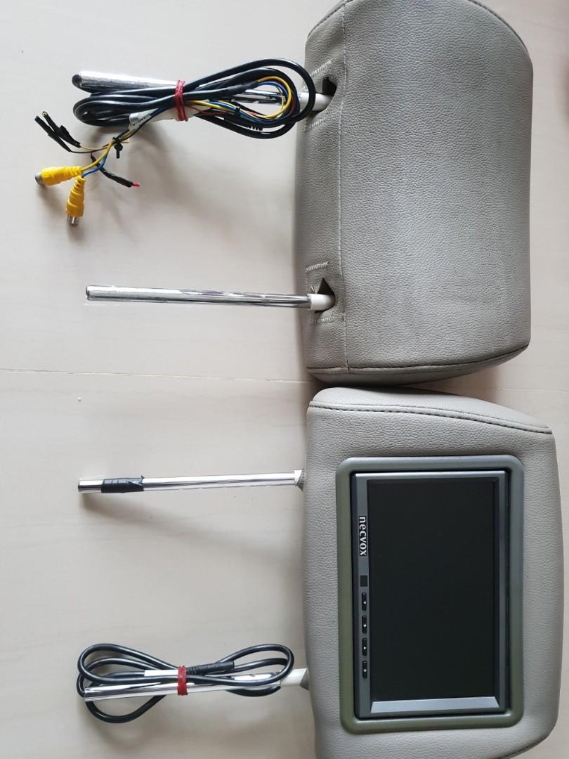 Headrest LCD screen, Car Accessories, Accessories on Carousell
