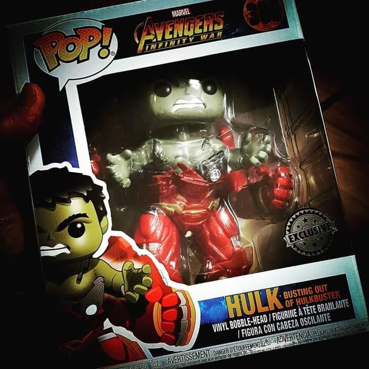 hulk busting out of hulkbuster pop