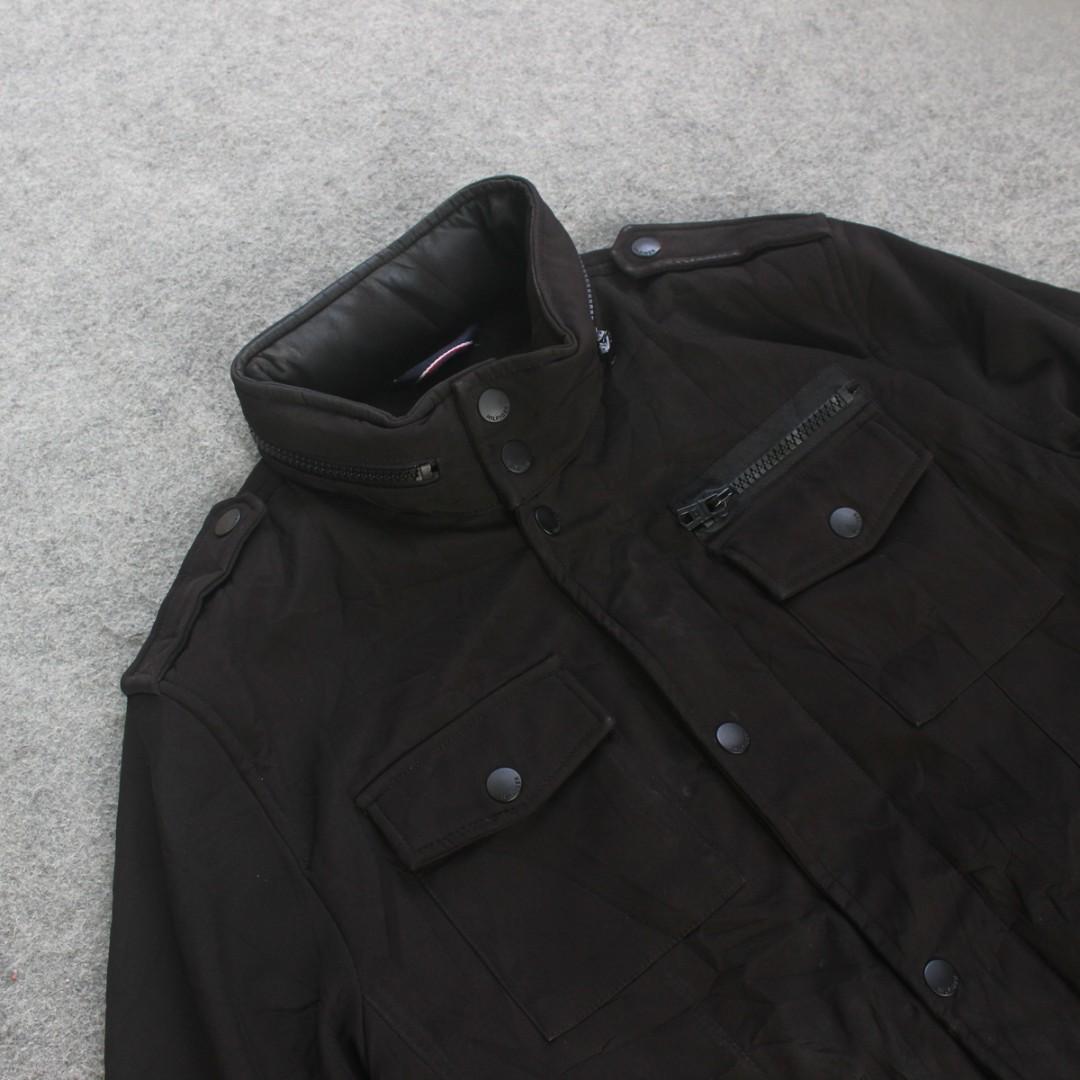 Jaket M65 Semi Parka Tommy Hilfiger Black Second Original, Fesyen Pria,  Pakaian , Baju Luaran di Carousell