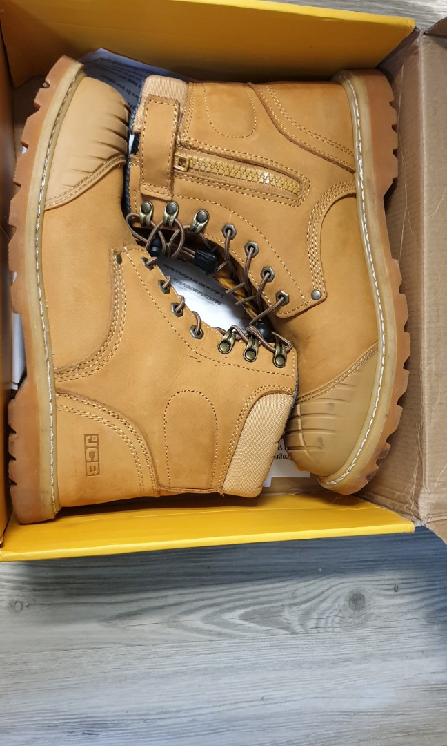 JCB Zipped Safety Boots, Men's Fashion 