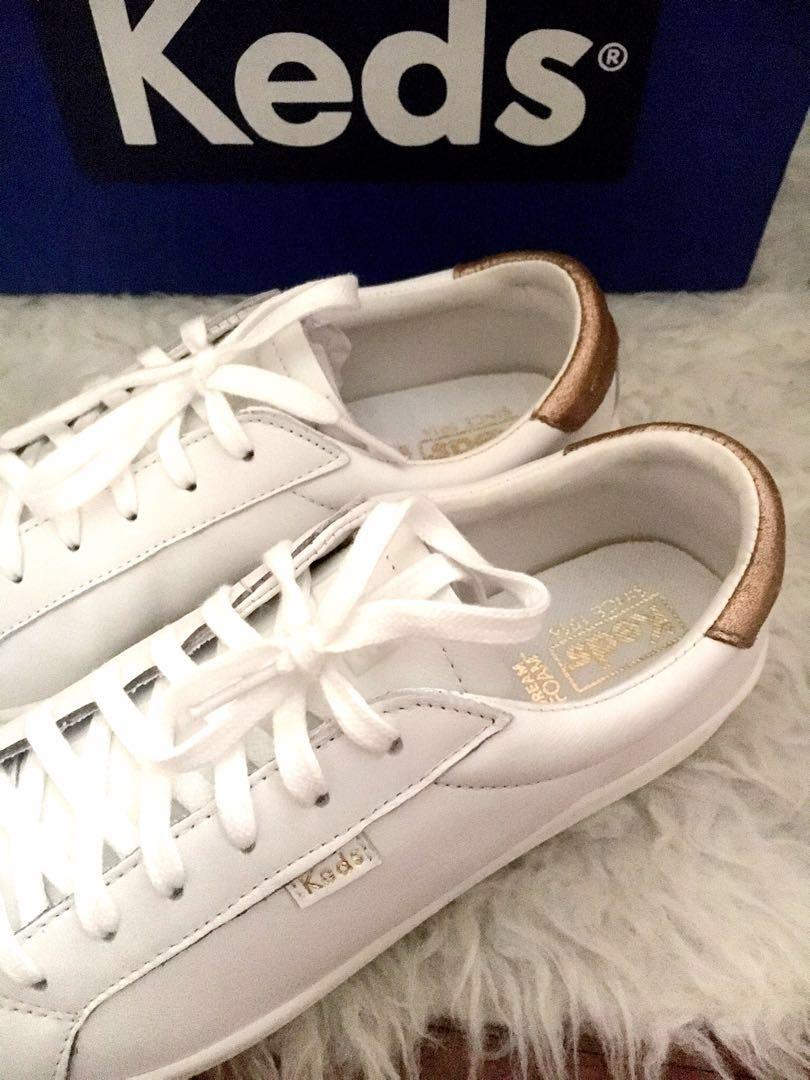 Keds Ace Leather Rose Gold Sizes 8 and 7.5 New Women s Fashion