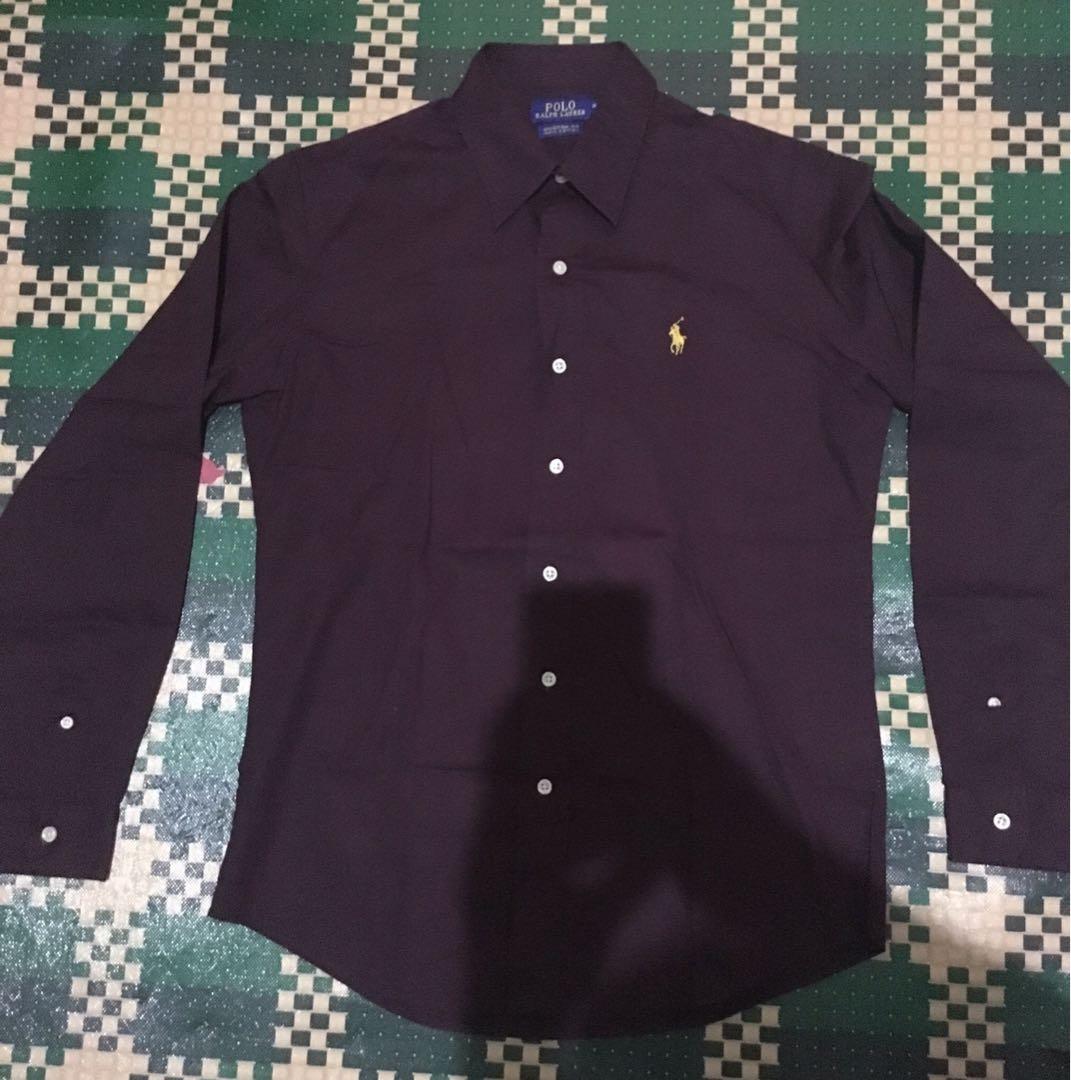 Kemeja Polo Ralph Lauren Maroon Original Lgsg Beli Dr Outlet Fesyen Pria Pakaian Atasan Di Carousell
