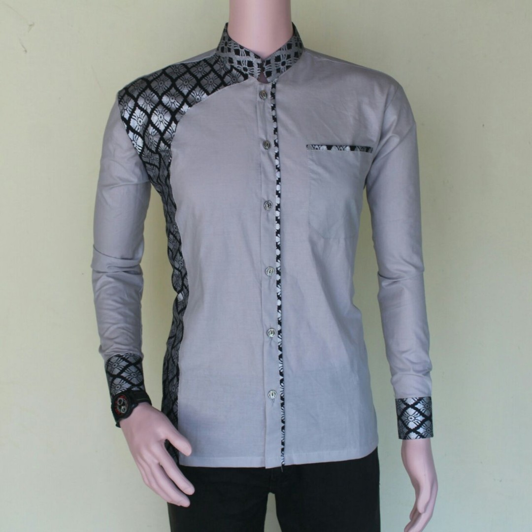 Kurta Songket Batik Batik Prada Men S Fashion Tops Sets Formal Shirts On Carousell