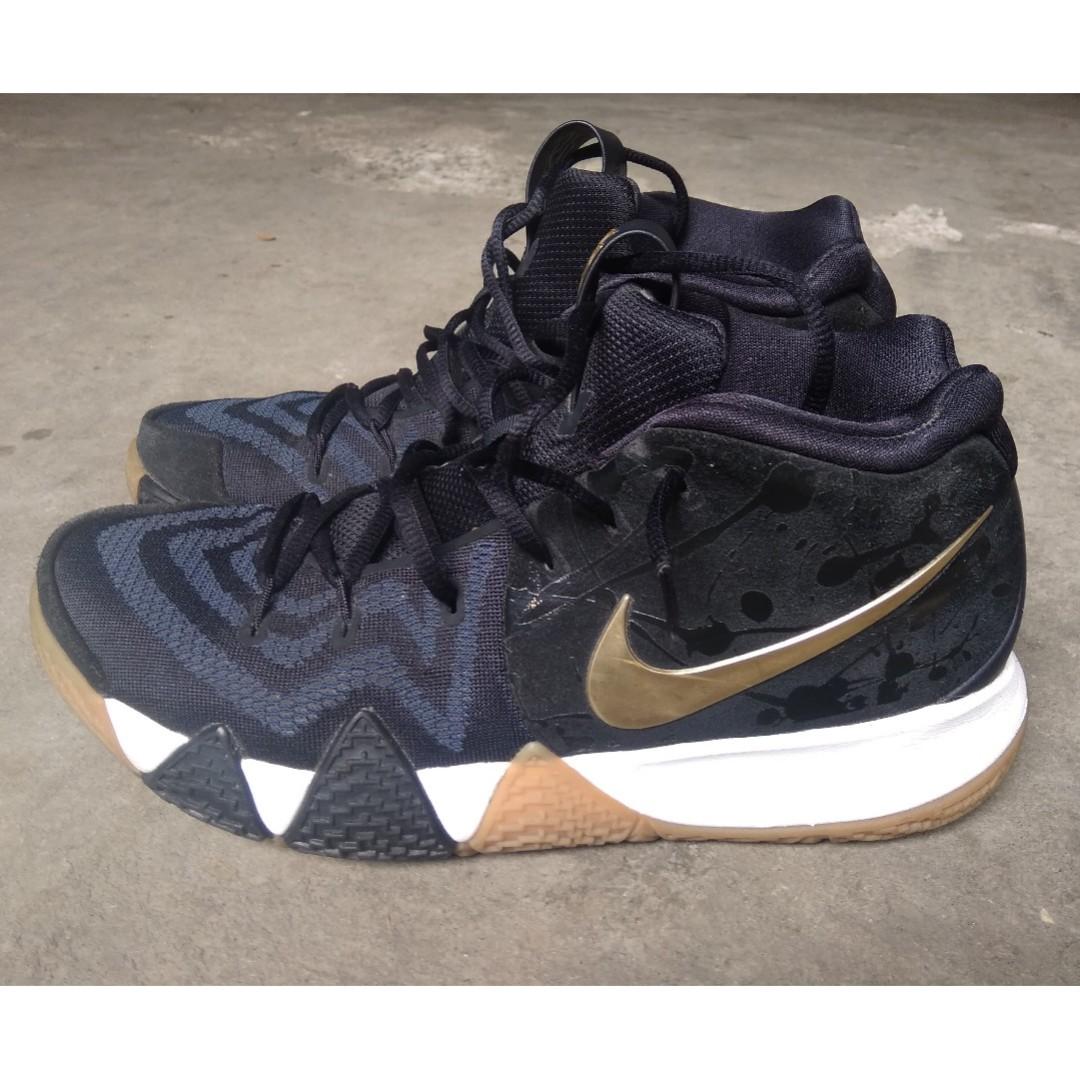 kyrie 4 pitch blue metallic gold