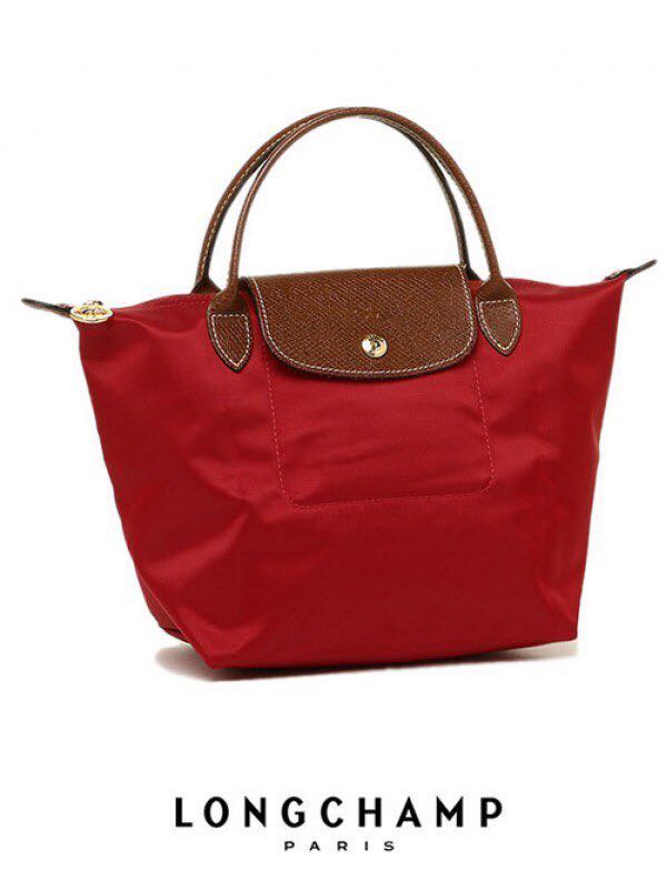 Longchamp deals tote red