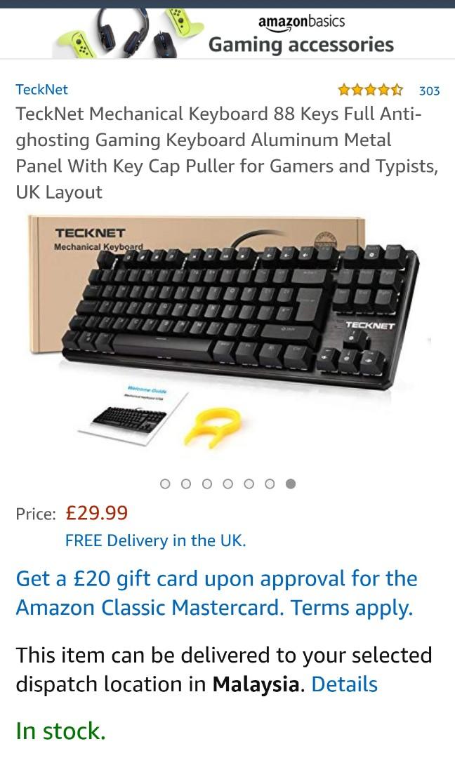 Mechanical Keyboard x705, Computers & Tech, Parts & Accessories