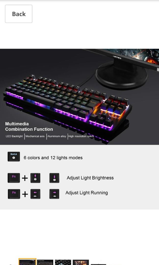 Mechanical Keyboard x705, Computers & Tech, Parts & Accessories