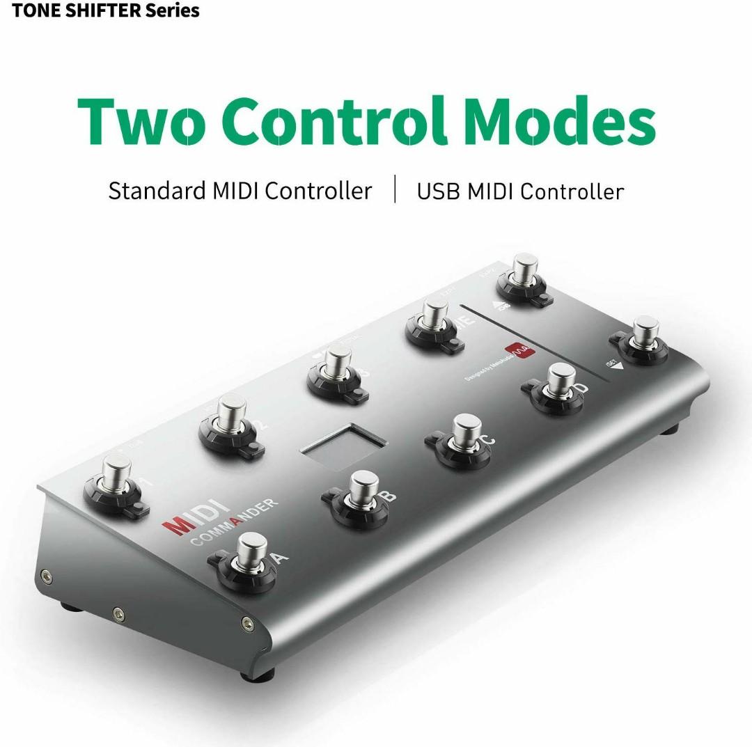 MeloAudio MIDI Commander Guitar Floor MultiEffects Portable USB MIDI