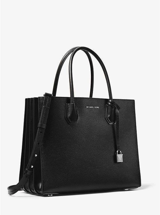 Mercer small leather accordion tote discount