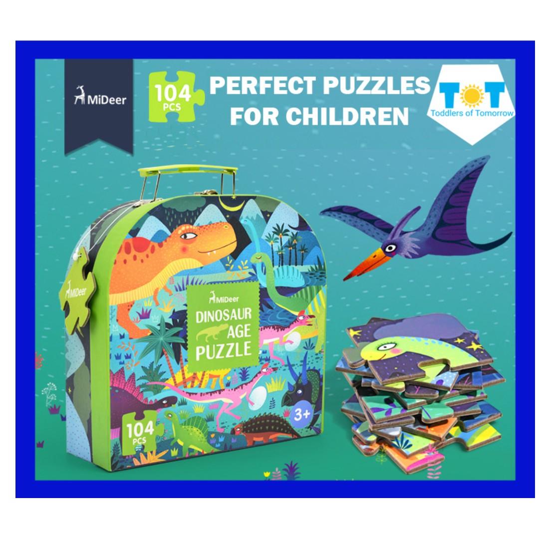 Mideer Dinosaur Age Floor Puzzle 104 Large Pieces Sg Seller