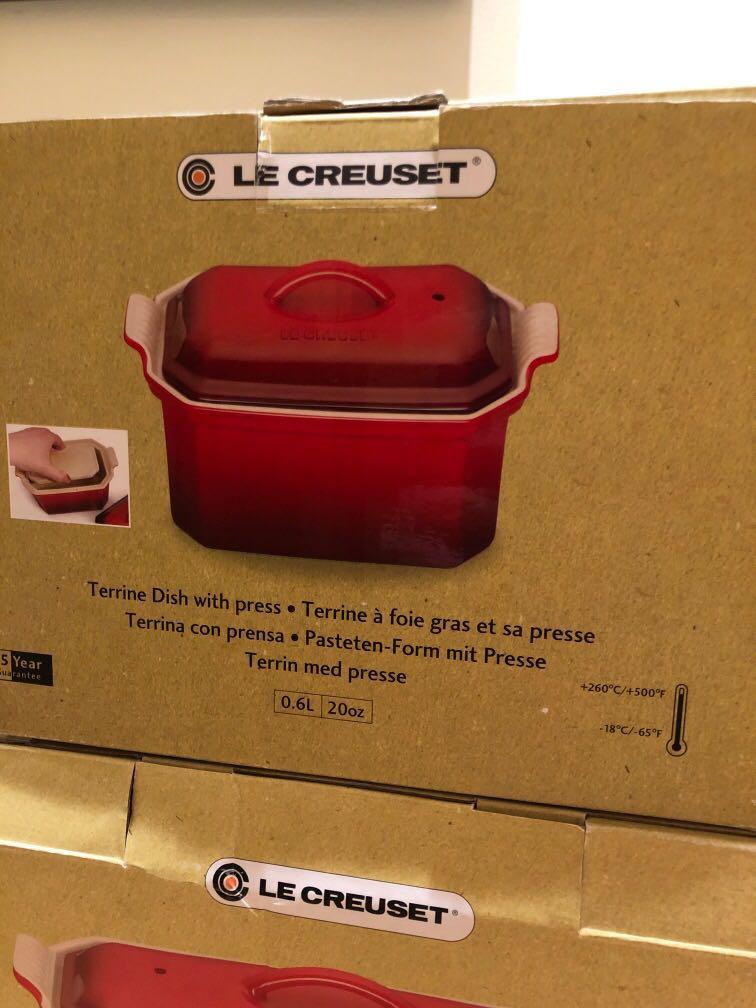 Le Creuset 28cm Terrine Dish & Press 1.1L- Cerise (BNIB)