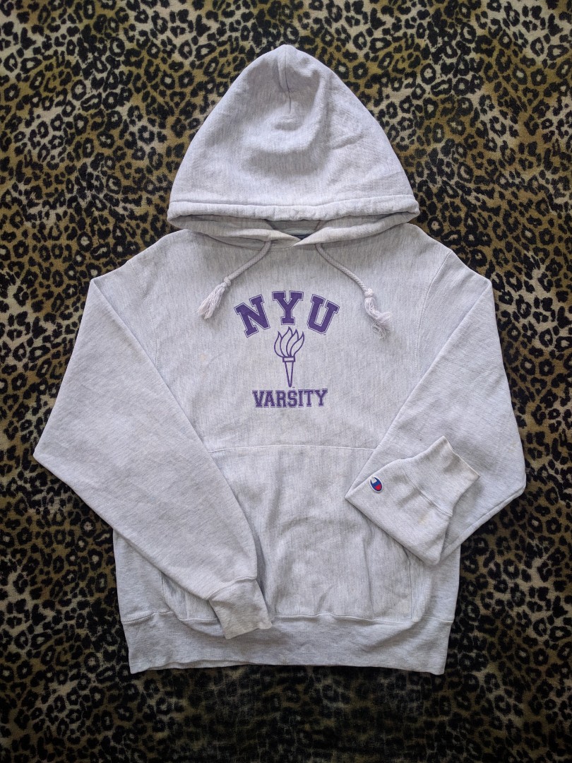 Nyu top champion sweatshirt
