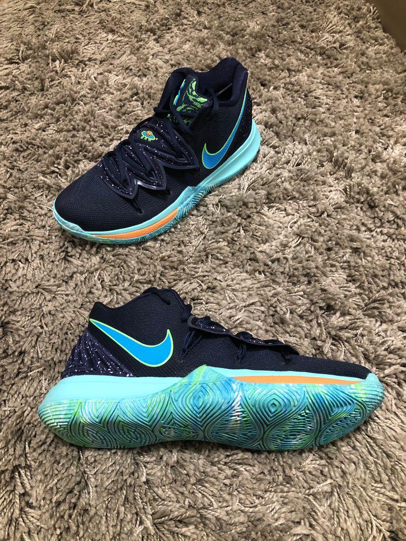  Nike Kyrie 5 Black Magic. Available at Foot Locker Middle