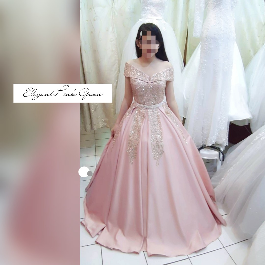 elegant pink dress