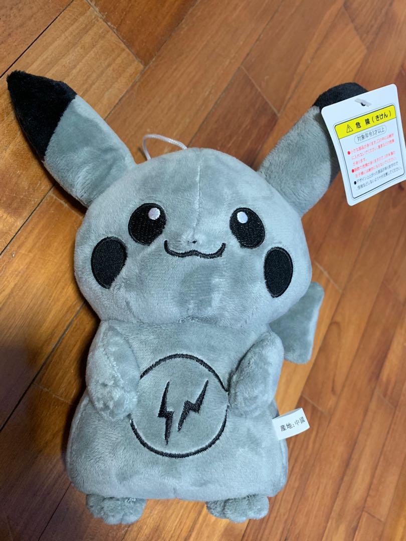 grey pikachu plush