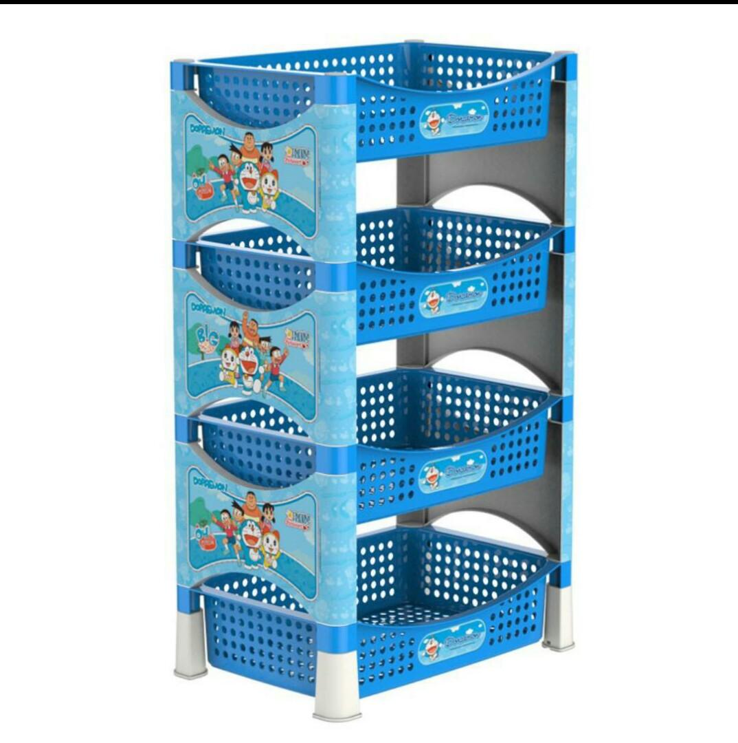 rak salon plastik susun 4